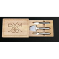 Rectangular Cheese Board with Drawer for Utensils Gift Set